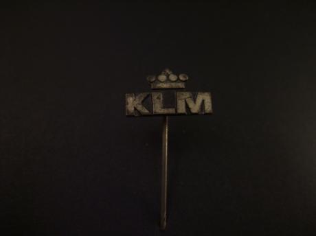 KLM ( Koninklijke Luchtvaart Maatschappij ) zilverkleurig  logo